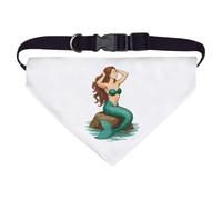 Azeeda Large 'Beautiful Mermaid' Dog/Cat/Pet Bandana (PD00068842)