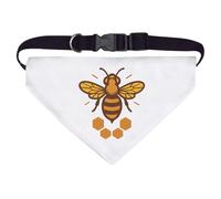 Azeeda Large 'Bee & Honeycomb' Dog/Cat/Pet Bandana (PD00068916)