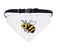 Azeeda Large 'Bee Pixel Art' Dog/Cat/Pet Bandana (PD00076800)