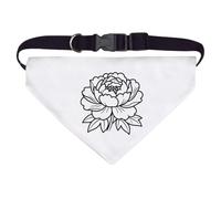 Azeeda Large 'Blossoming Peony' Dog/Cat/Pet Bandana (PD00079260)