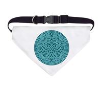Azeeda Large 'Blue Celtic Circle' Dog/Cat/Pet Bandana (PD00073612)