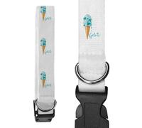 Azeeda Large 'Blue Ice Cream Cone ' Dog Collar (PR00069502)