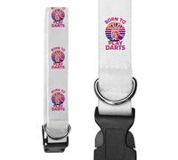 Azeeda Large 'Born To Play Darts' Dog Collar (PR00066399)
