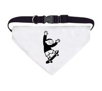 Azeeda Large 'Boy on Skateboard' Dog/Cat/Pet Bandana (PD00067548)