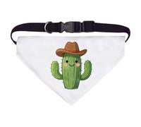 Azeeda Large 'Cactus Wearing Cowboy Hat' Dog/Cat/Pet Bandana (PD00078098)