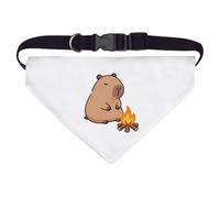 Azeeda Large 'Capybara at Campfire' Dog/Cat/Pet Bandana (PD00081484)