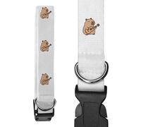 Azeeda Large 'Capybara Playing Guitar' Dog Collar (PR00081446)