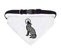 Azeeda Large 'Celtic Howling Wolf' Dog/Cat/Pet Bandana (PD00067896)