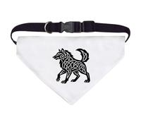 Azeeda Large 'Celtic Wolf' Dog/Cat/Pet Bandana (PD00067898)