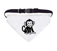 Azeeda Large 'Cheeky Monkey' Dog/Cat/Pet Bandana (PD00070454)