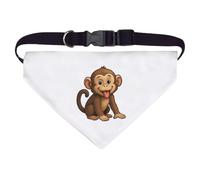 Azeeda Large 'Cheeky Monkey' Dog/Cat/Pet Bandana (PD00070456)