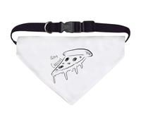 Azeeda Large 'Cheesy Pizza' Dog/Cat/Pet Bandana (PD00066212)
