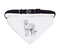 Azeeda Large 'Cheetah Standing' Dog/Cat/Pet Bandana (PD00072196)