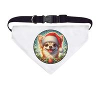 Azeeda Large 'Chihuahua Wearing a Santa Hat' Dog/Cat/Pet Bandana (PD00072922)