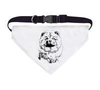 Azeeda Large 'Chow Chow Portrait' Dog/Cat/Pet Bandana (PD00074256)