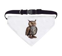 Azeeda Large 'Clockwork Owl' Dog/Cat/Pet Bandana (PD00076940)