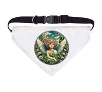 Azeeda Large 'Clover Garden Fairy' Dog/Cat/Pet Bandana (PD00068366)
