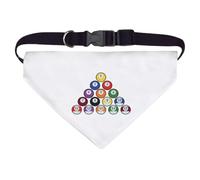 Azeeda Large 'Colorful Billard Balls' Dog/Cat/Pet Bandana (PD00073486)