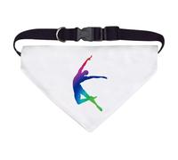 Azeeda Large 'Colourful Leaping Dancer' Dog/Cat/Pet Bandana (PD00073624)