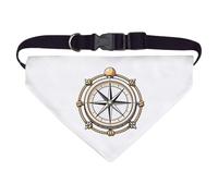 Azeeda Large 'Compass Surrounded by Rope Knots' Dog/Cat/Pet Bandana (PD00078382)