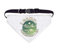 Azeeda Large 'Cool Camping Emblem' Dog/Cat/Pet Bandana (PD00071734)