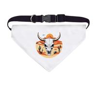Azeeda Large 'Cow Skull in the Desert' Dog/Cat/Pet Bandana (PD00078058)
