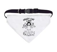 Azeeda Large 'Crazy Cat Lady Feline Friends' Dog/Cat/Pet Bandana (PD00067390)