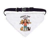 Azeeda Large 'Crazy Cat Lady Feline Friends' Dog/Cat/Pet Bandana (PD00067392)
