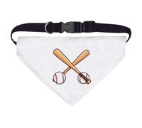 Azeeda Large 'Crossed Baseball Bats' Dog/Cat/Pet Bandana (PD00082180)