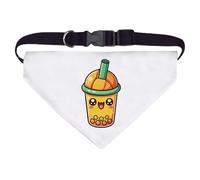 Azeeda Large 'Cute Mango Bubble Tea' Dog/Cat/Pet Bandana (PD00067234)