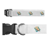 Azeeda Large 'Cute Otter on Pillow' Dog Collar (PR00085952)