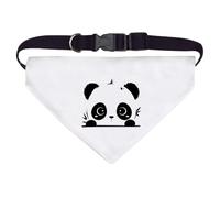 Azeeda Large 'Cute Panda Peeking' Dog/Cat/Pet Bandana (PD00074406)