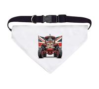 Azeeda Large 'Cute Red Farm Tractor' Dog/Cat/Pet Bandana (PD00069308)
