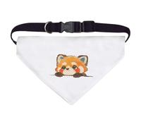 Azeeda Large 'Cute Red Panda Peeking' Dog/Cat/Pet Bandana (PD00069682)