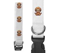Azeeda Large 'Cute Sloth Meditating' Dog Collar (PR00086212)