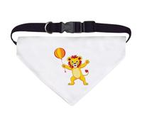 Azeeda Large 'Dancing Lion Holding a Balloon' Dog/Cat/Pet Bandana (PD00077758)