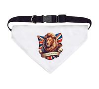 Azeeda Large 'Dear Old Blighty British Lion' Dog/Cat/Pet Bandana (PD00083056)