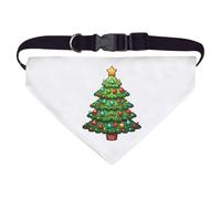 Azeeda Large 'Decorated Christmas Tree' Dog/Cat/Pet Bandana (PD00073190)