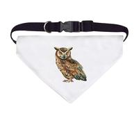 Azeeda Large 'Decorative Owl' Dog/Cat/Pet Bandana (PD00073678)
