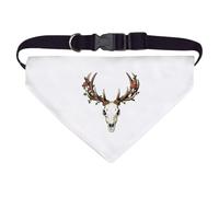 Azeeda Large 'Deer Skull With Mushrooms and Vines' Dog/Cat/Pet Bandana (PD00077990)