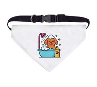 Azeeda Large 'Dog Bubble Bath' Dog/Cat/Pet Bandana (PD00073952)