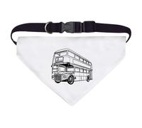 Azeeda Large 'Double Decker Bus' Dog/Cat/Pet Bandana (PD00067322)