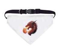 Azeeda Large 'Dragon Breathing Fire' Dog/Cat/Pet Bandana (PD00083162)