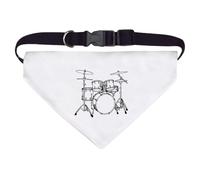 Azeeda Large 'Drum Kit' Dog/Cat/Pet Bandana (PD00079236)