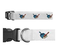 Azeeda Large 'Dustpan With Brush' Dog Collar (PR00080524)