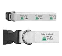 Azeeda Large 'Eat The Cake' Dog Collar (PR00071692)