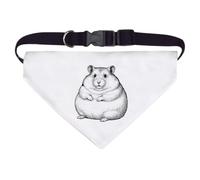 Azeeda Large 'Fat Hamster' Dog/Cat/Pet Bandana (PD00085582)