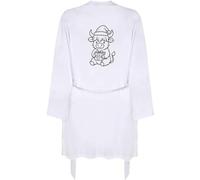 Azeeda Large 'Festive Highland Cow' Adult Dressing Robe/Gown (RO00122275)
