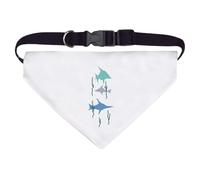 Azeeda Large 'Fish Amongst The Seaweed ' Dog/Cat/Pet Bandana (PD00077384)
