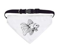 Azeeda Large 'Fish Doodle' Dog/Cat/Pet Bandana (PD00067326)